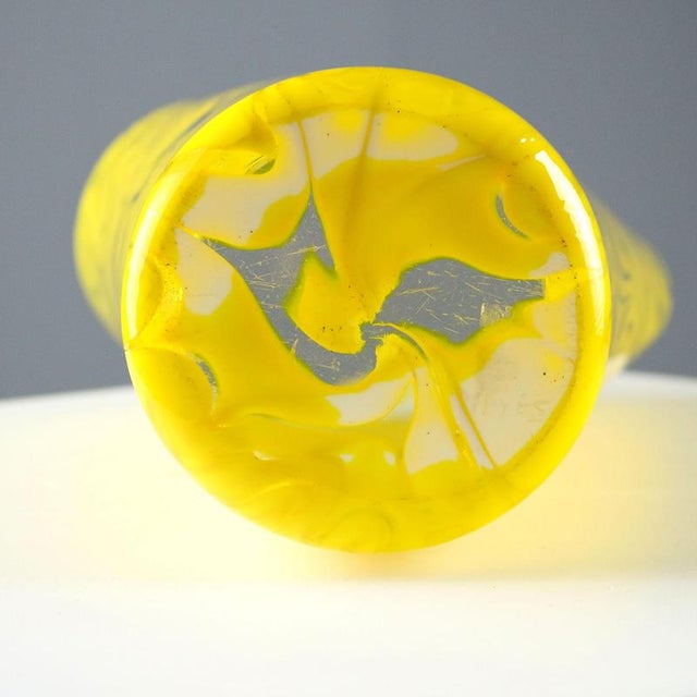 Glass Vase aby Salviati Murano For Sale - Image 9 of 11