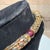 Metal Vintage Gold-Tone Choker Necklace and Matching Bracelet Rau Klikit For Sale - Image 7 of 17