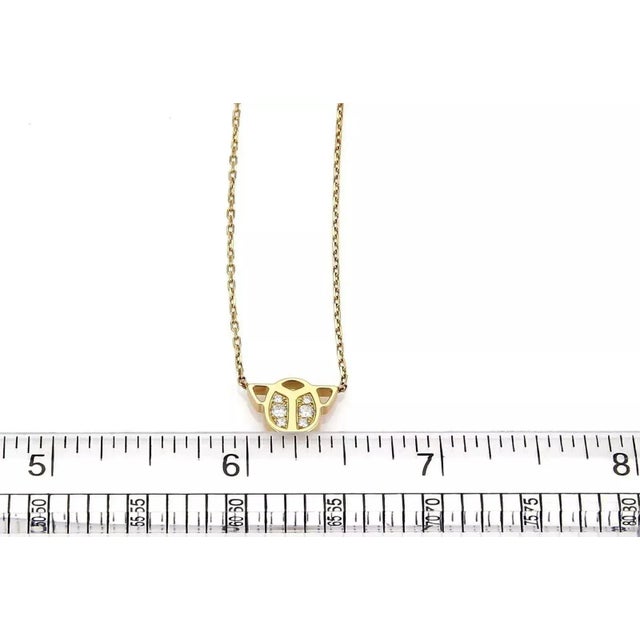 Cartier Diamond Scarab 18k Yellow Gold Pendant Necklace For Sale In Miami - Image 6 of 7