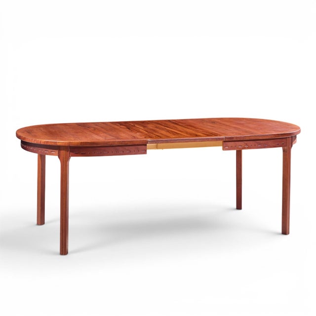 Nils Jonsson for Troeds Mid Century Swedish Teak Expanding Dining Table With 2 Leaves For Sale - Image 9 of 13