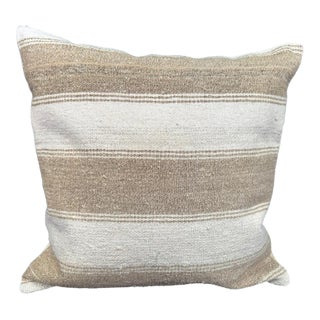 Turkish Hemp Pillow Cushion Natural Beige Brown Cushion Cover 20x20 For Sale