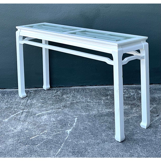 Late 20th Century Vintage Ming Console Table For Sale - Image 5 of 12