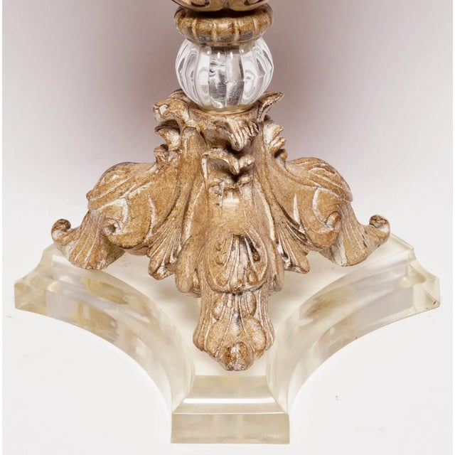 Late 20th Century French Urn and Lucite Table Lamp For Sale In Miami - Image 6 of 10