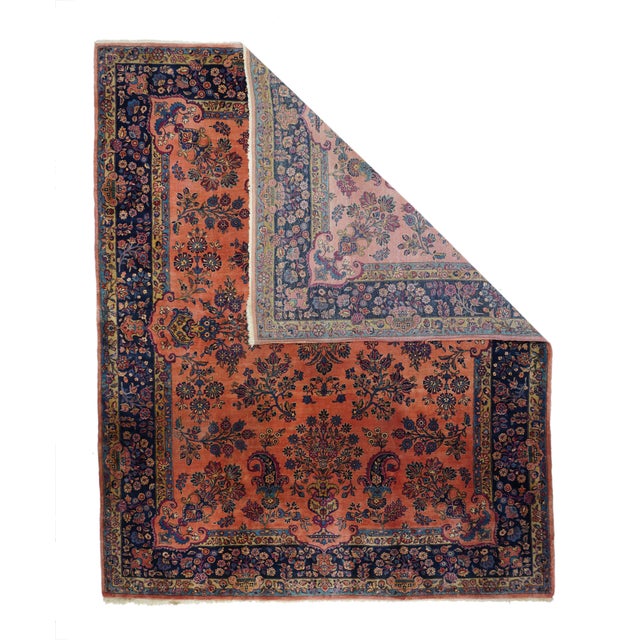 Antique Persian Kashan Rug 8'1" x 10'0". Central Persian city known for finely woven. room size and scatter rugs, with...