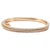18kt Gold Bangles with Diamonds in rose gold, yellow gold, and white gold options. Sold individually, $3400 each.