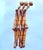 1920s French Wood Faux Bamboo Accordion Hat & Coat Rack. Turned by hand it features 3 elongated hat hooks and 7 coat pegs,...