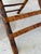 English Vintage Boho Tortoise Rattan and Bamboo Slat Folding Side Table For Sale - Image 3 of 12