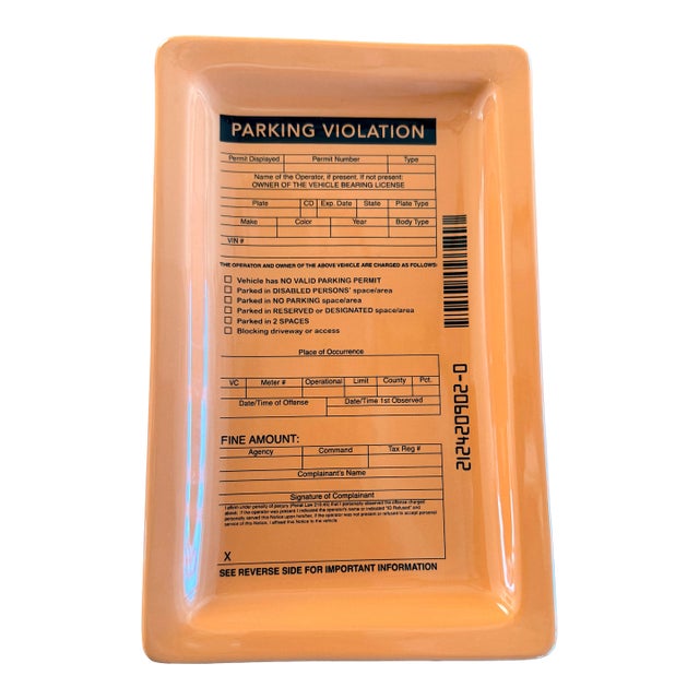 Whimsical Parking Ticket Tray For Sale