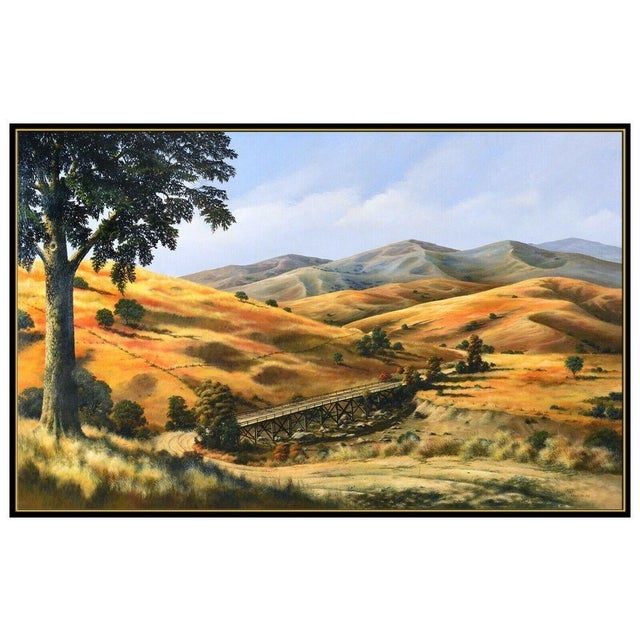 Realism Late 20th Century Land of the Railroad, Richard Danskin For Sale - Image 3 of 5