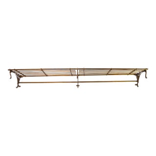 Late 19th Century Brass Train Car Luggage Rack For Sale