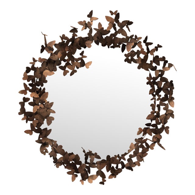 Tobacco Butterfly Mirror Wall Mirror For Sale