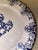 Blue 1800s Jules Vieillard & Cie Monogrammed Blue and White Cake Plate For Sale - Image 8 of 11