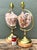Wood Vintage Brass and Wood Shell Lamps - Pair For Sale - Image 7 of 12