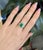 Art Deco Gia Certified 2.0cts Colombian Emerald Diamond Ring in 14k Gold | Em 9X7mm, Size 6.75 For Sale - Image 3 of 9