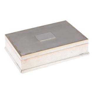 20th Century English Two-Tone Gold Cigar Box from Asprey & Co, London, 1937 For Sale