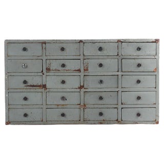 Wooden Workshop Furniture with 20 Drawers For Sale