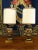 Wood Italian Renaissance Style Tall Marbro Gilt Table Lamps, circa 1950 - a Pair For Sale - Image 7 of 12