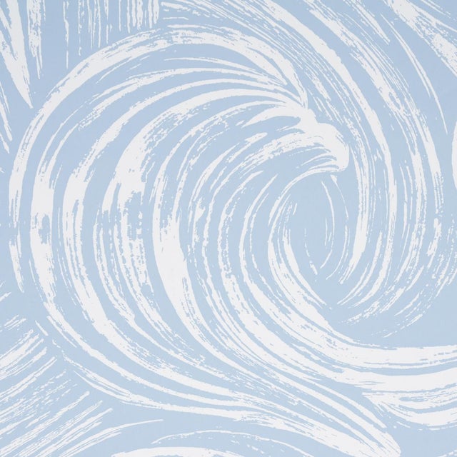 Abstract Sample - Schumacher Shio Wallpaper in Sky For Sale - Image 3 of 4