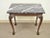 Chippendale Vintage Mahogany Chippendale Style Ball and Claw Marble Top Console Hall Table For Sale - Image 3 of 11