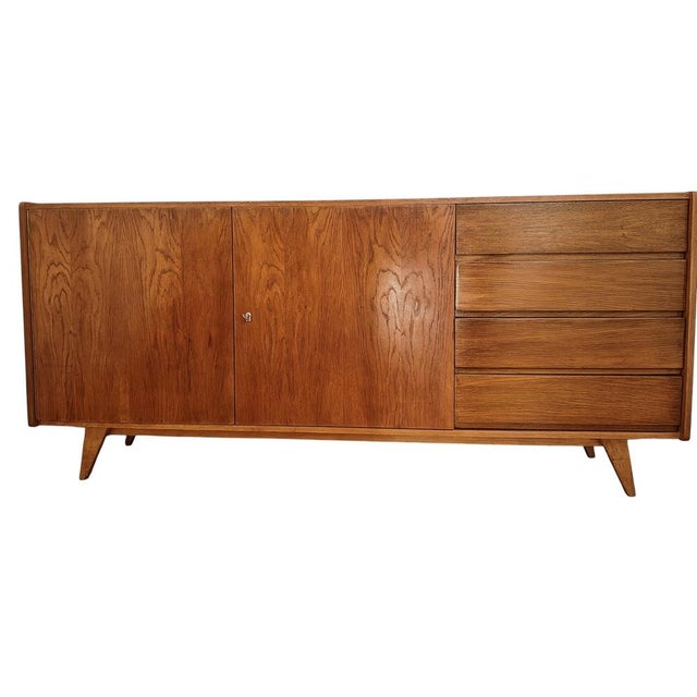 Czechoslovakian Sideboard by J. Jiroutek for Interier Praha, 1960s For Sale - Image 15 of 15