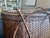 Early 20th Century Antique Philippine Hand-Woven Rattan Grain Basket With Wooden Base For Sale - Image 5 of 9