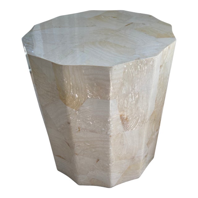 Made Goods Enzo Kabibe Shell End Table For Sale