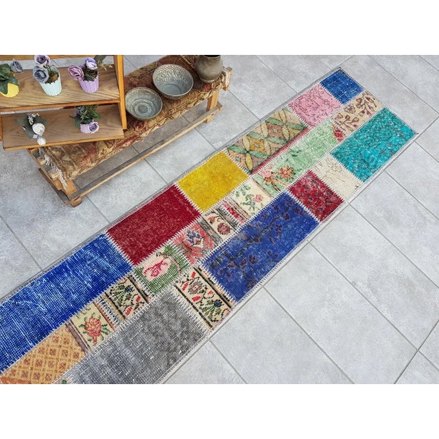 Textile Vintage Wool Anatolian Carpet For Sale - Image 7 of 10