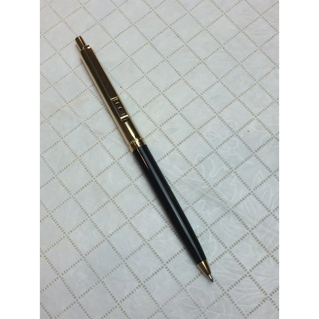 Contemporary Vintage "Paper Mate" Black and Goldtone Pen For Sale - Image 3 of 13