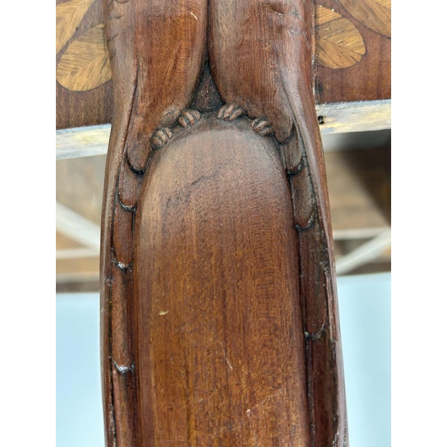 Art Nouveau Five-Legged Table with Parrots, 1890s For Sale - Image 15 of 18