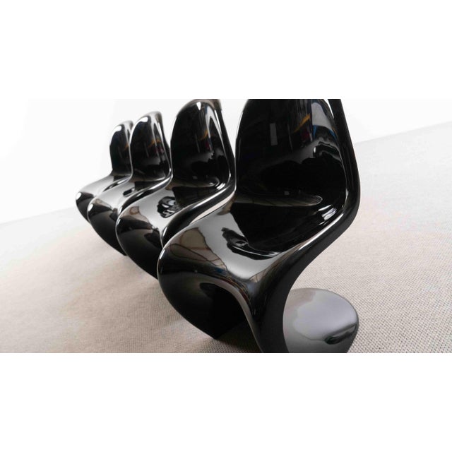 Herman Miller Panton Chairs by Verner Panton for Herman Miller, 1971, Set of 4 For Sale - Image 4 of 18