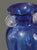 Mid-Century Modern Vintage Hand Blown Art Glass Cobalt Blue Neoclassical Form Vase For Sale - Image 3 of 9