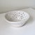 Handmade White Studio Pottery Decorative Ceramic Colander Berry Bowl For Sale In Tulsa - Image 6 of 12