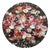 Festoon Flowers Vegan Leather Round Pebble Placemat, Set of 12 For Sale