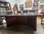 Wood Mid 20th Century Verde Marble Encased Mahogany Wood Conference Table For Sale - Image 7 of 8