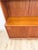 MCM Teak 2 Piece China Cabinet Sliding Doors Shelves Vintage Buffet Storage For Sale - Image 9 of 17