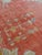 Antique Oushak Carpet, Oriental Rug, Handmade Rug Saffron, Light Blue and Coral For Sale - Image 4 of 18