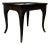 Drexel Et Cetera Chinoiserie Black Lacquer One Drawer Side Drink Table For Sale