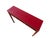 Late 19th Century Solid Elm Red Lacquer Console Table For Sale - Image 4 of 6