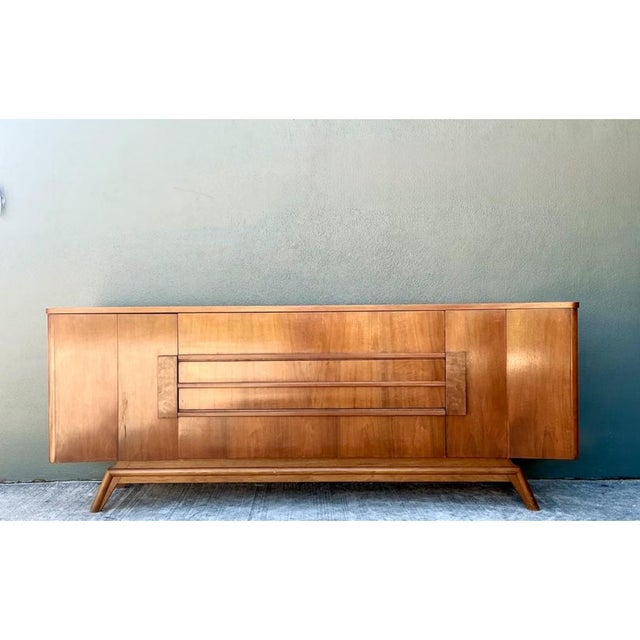 Vintage Mid-Century Modern Wood Credenza For Sale - Image 11 of 12