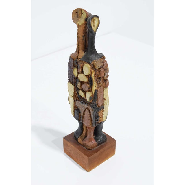 20th Century Signed Ceramic Figure Sculpture For Sale - Image 10 of 10