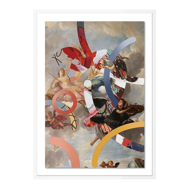 Tender Meditation I by Coup d'Esprit, Art Print in White Frame, Medium For Sale
