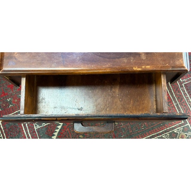 Mid Century Low Side Table With Drawer or Low Asian Desk For Sale - Image 4 of 7