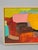 Mary Weatherall American Abstract Oil Painting, c. 1980 A vibrant American abstract composition by Mary Pennington Updike...