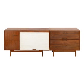 Jens Risom Walnut Credenza For Sale