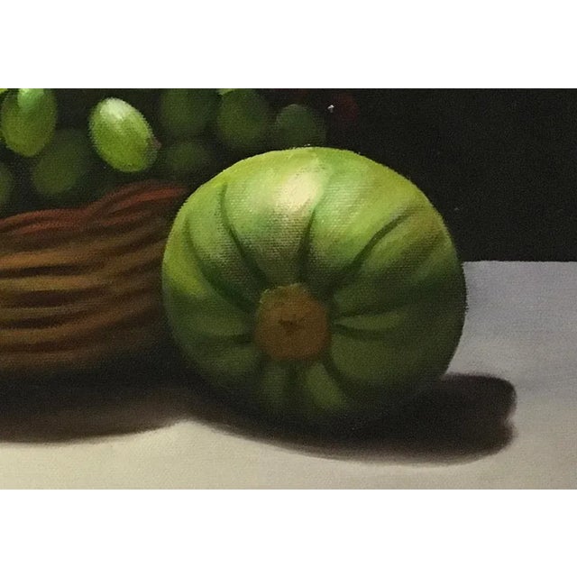 Lemon, grape and pimpkin - oil on canvas by maximilian ciccone, italy 2011. this oil on canvas painting is an incredible...