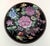 A Mid Century Chinoiserie Ceramic and Brass Shallow Bowl with a Lotus Flower and Cherry Blossom Floral Motif with Paint...