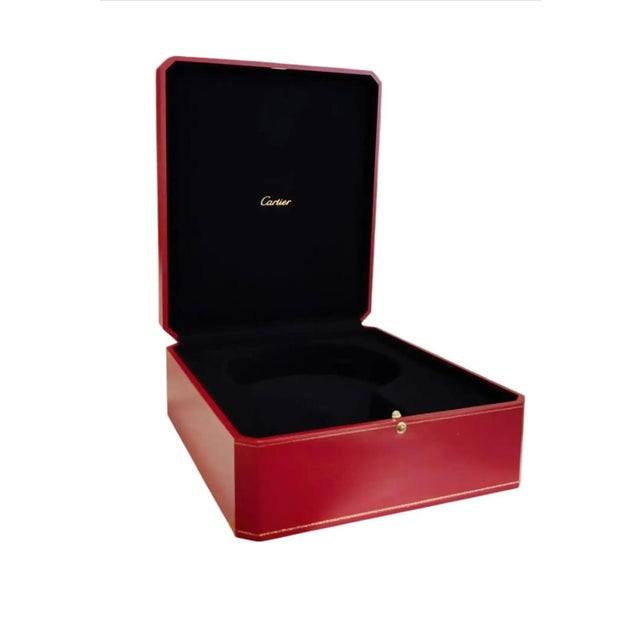 An authentic vintage Cartier Jeweler's Presentation box. The Cartier red box is considered to be one of the most...