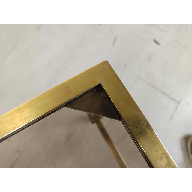 Vintage Gold Brass Coffee Table, 1950s For Sale - Image 17 of 18