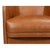 Chestnut Barrel-Back Swivel Lounge Chair, Chestnut Brown Leather For Sale - Image 8 of 12