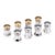 Gold 20th Century American Silver Salt & Pepper Shakers from Cartier, 1930s, Set of 8 For Sale - Image 8 of 8
